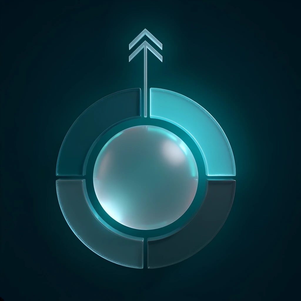 Diagrama do Desenvolvimento Dirigido ao Domínio: o Domínio (core business) no centro, cercado pelas verticais I.A. e Dados, Processos, Marketing e Desenvolvimento, impulsionando o crescimento.